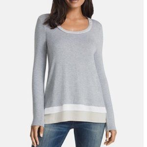 White House Black Market Ball Chain Tee